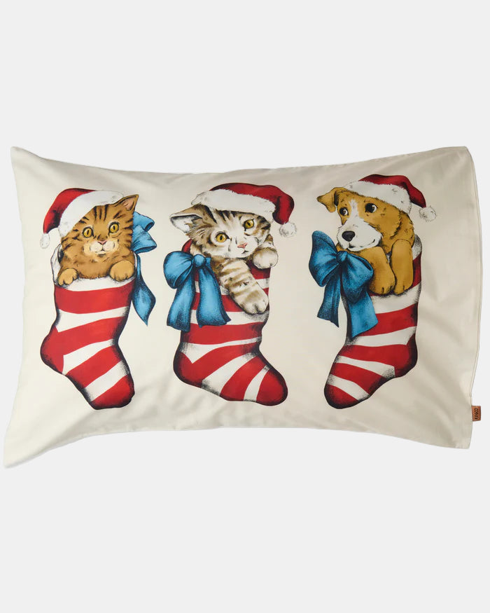 Kip & Co Cotton Pillowcase Christmas / 1P Single