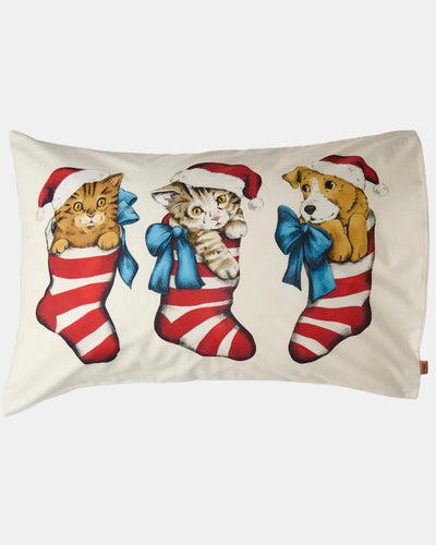 Kip & Co Cotton Pillowcase Christmas / 1P Single