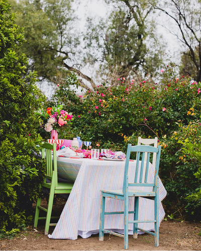 Pastel Dots Cotton Tablecloth