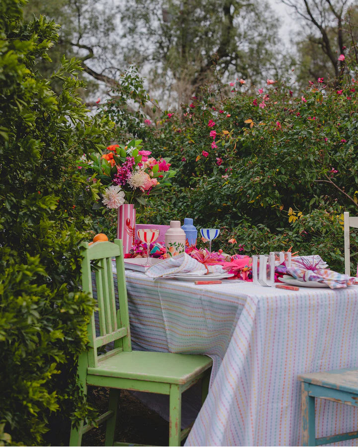Pastel Dots Cotton Tablecloth