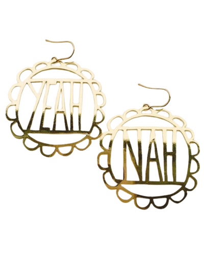 Denz Dangle Earrings / Gold