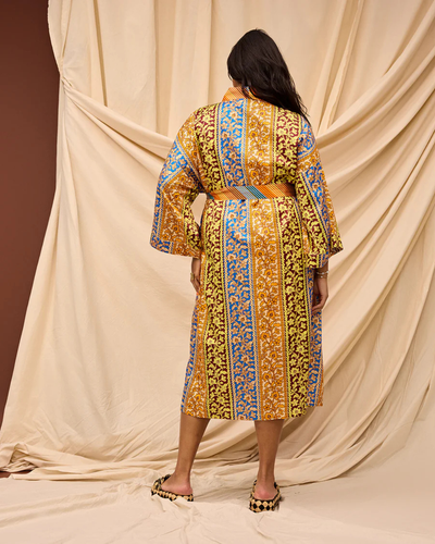 Sage X Clare Cotton Silk Robe