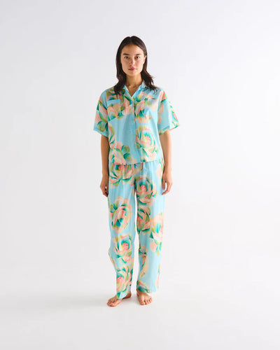 Kip & Co Short Sleeve Shirt & Pant Pyjama Set