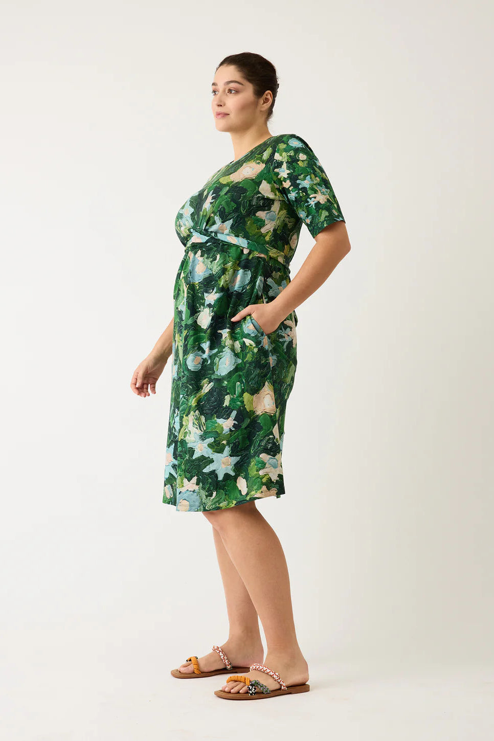 Terra Short Sleeve Wrap Dress