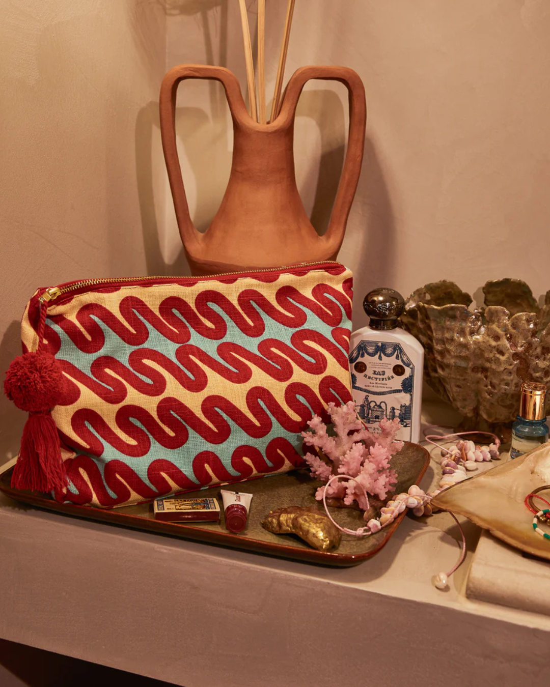 Sage x Clare Cosmetic Bag