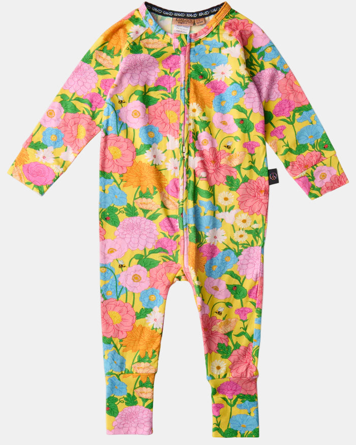 Kip & Co Organic LS Zip Romper