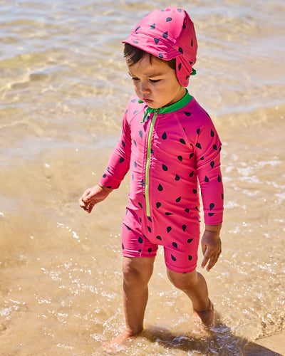 Kip & Co Baby Long Sleeve Zip Bathers