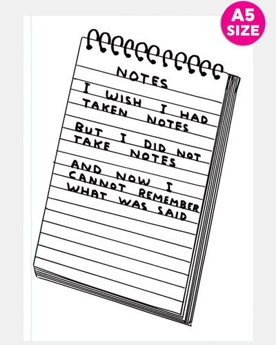 David Shrigley A5 Notebook