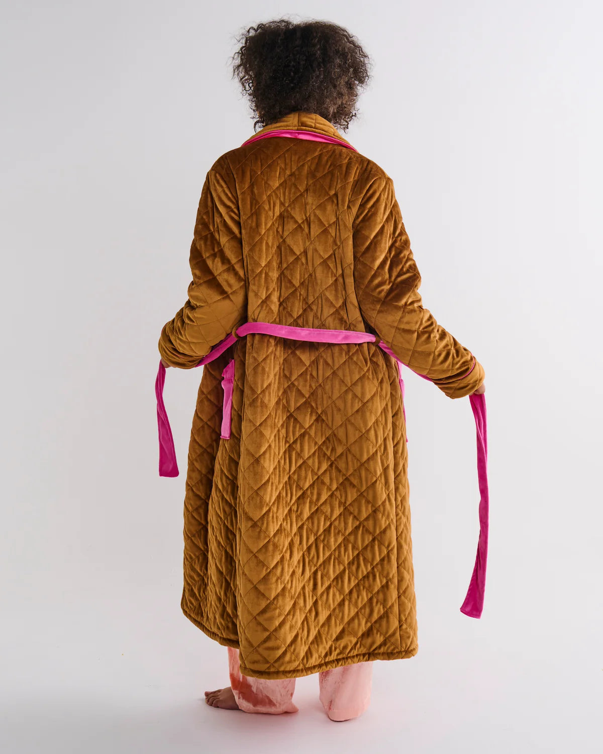 Kip & Co Quilted Velvet Robe