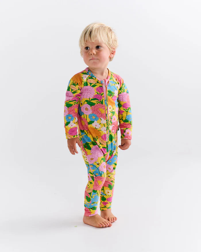 Kip & Co Organic LS Zip Romper