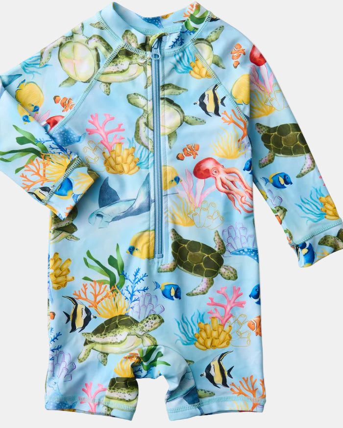 Kip & Co Baby Long Sleeve Zip Bathers