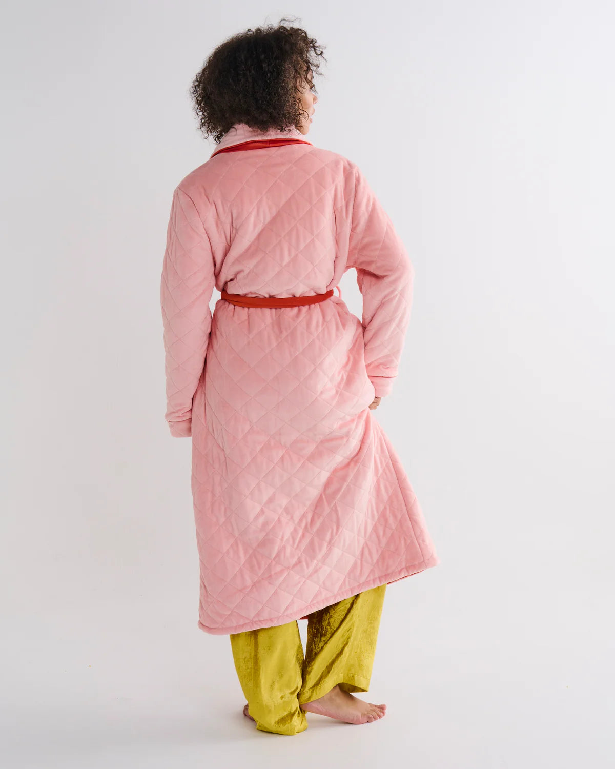 Kip & Co Quilted Velvet Robe