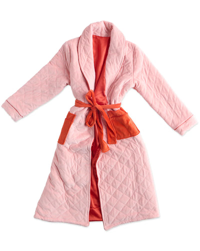 Kip & Co Quilted Velvet Robe