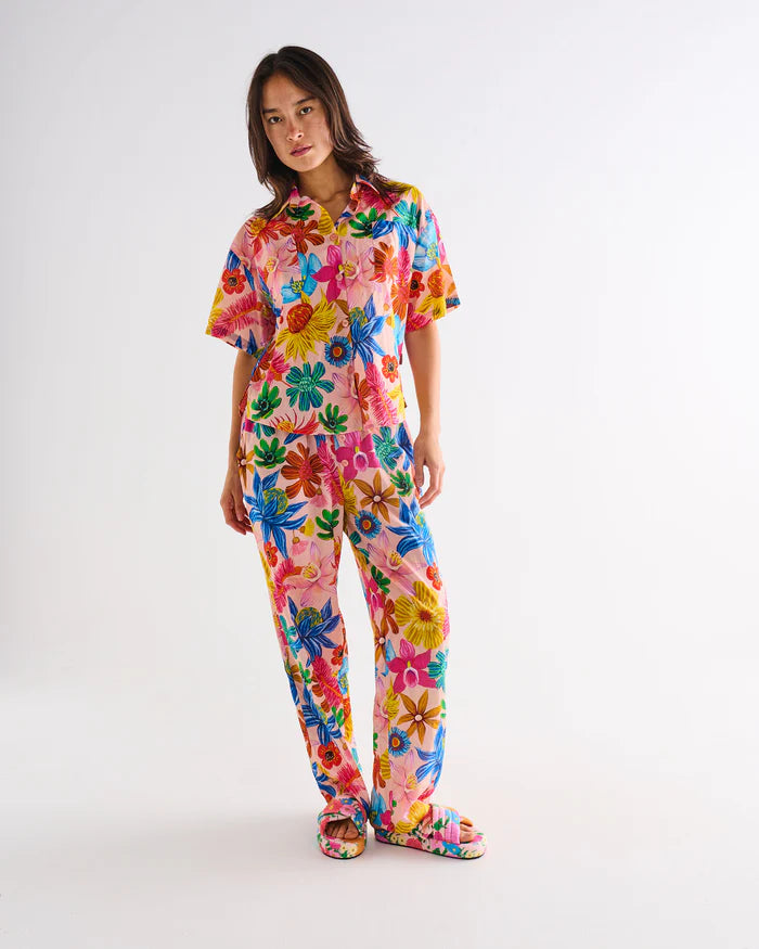 Kip & Co Short Sleeve Shirt & Pant Pyjama Set