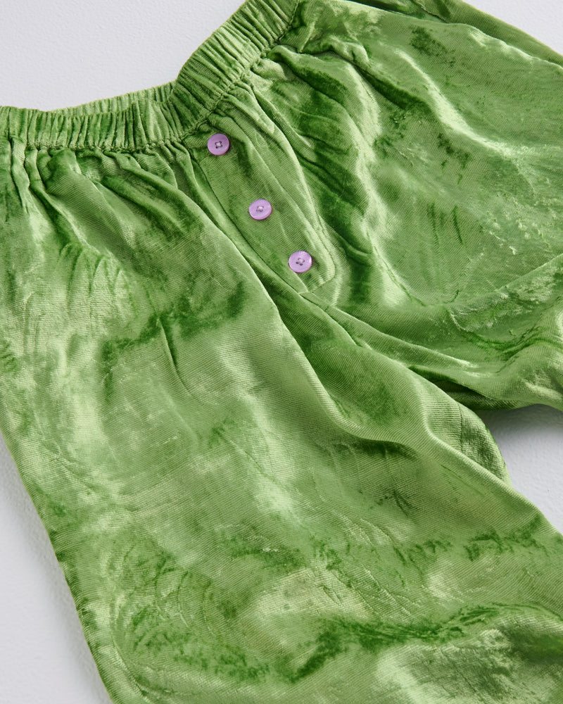 Kip & Co Velvet Long Sleeve Shirt & Pant Pyjama Set