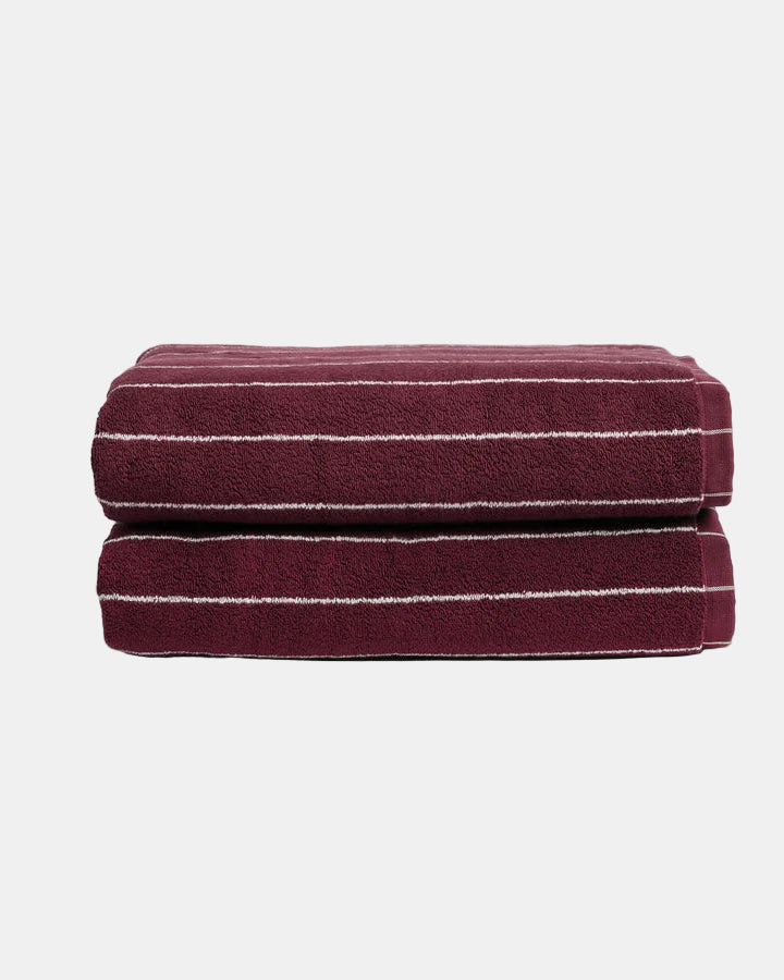 Hommey Pinstripe Bath Towel