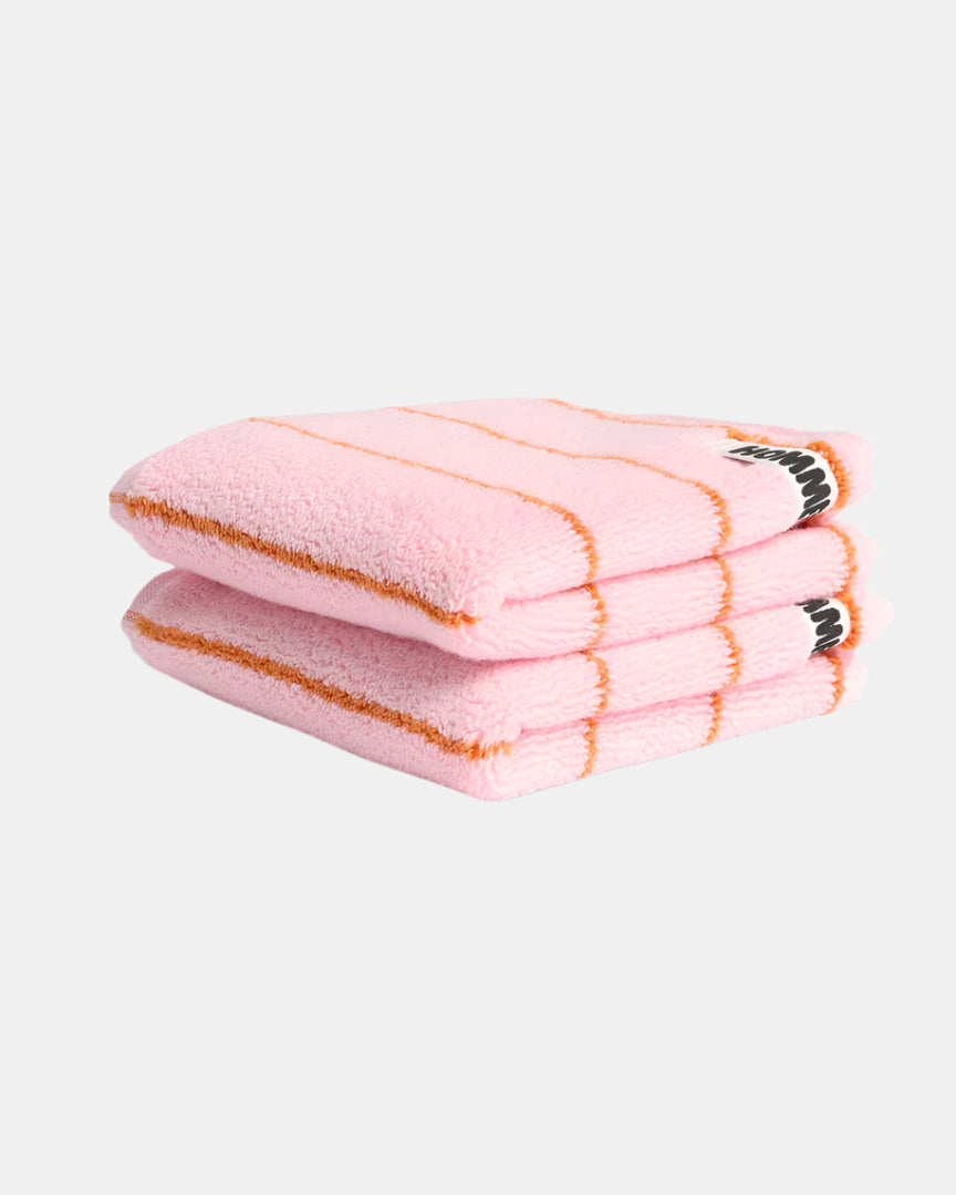 Hommey Pinstripe Face Washer/ 2 Pack