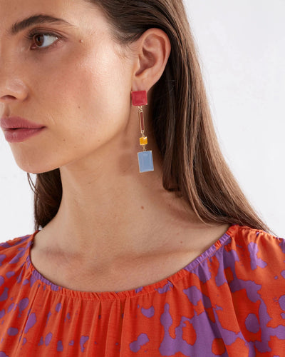 Malin Long Drop Earring