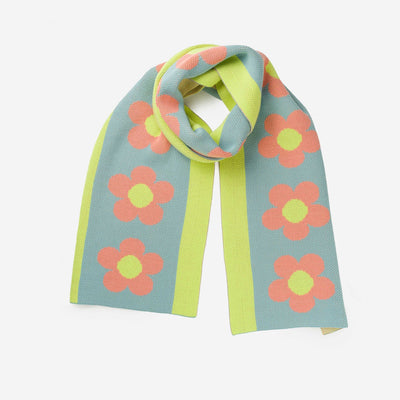 Flower Stripe Scarf