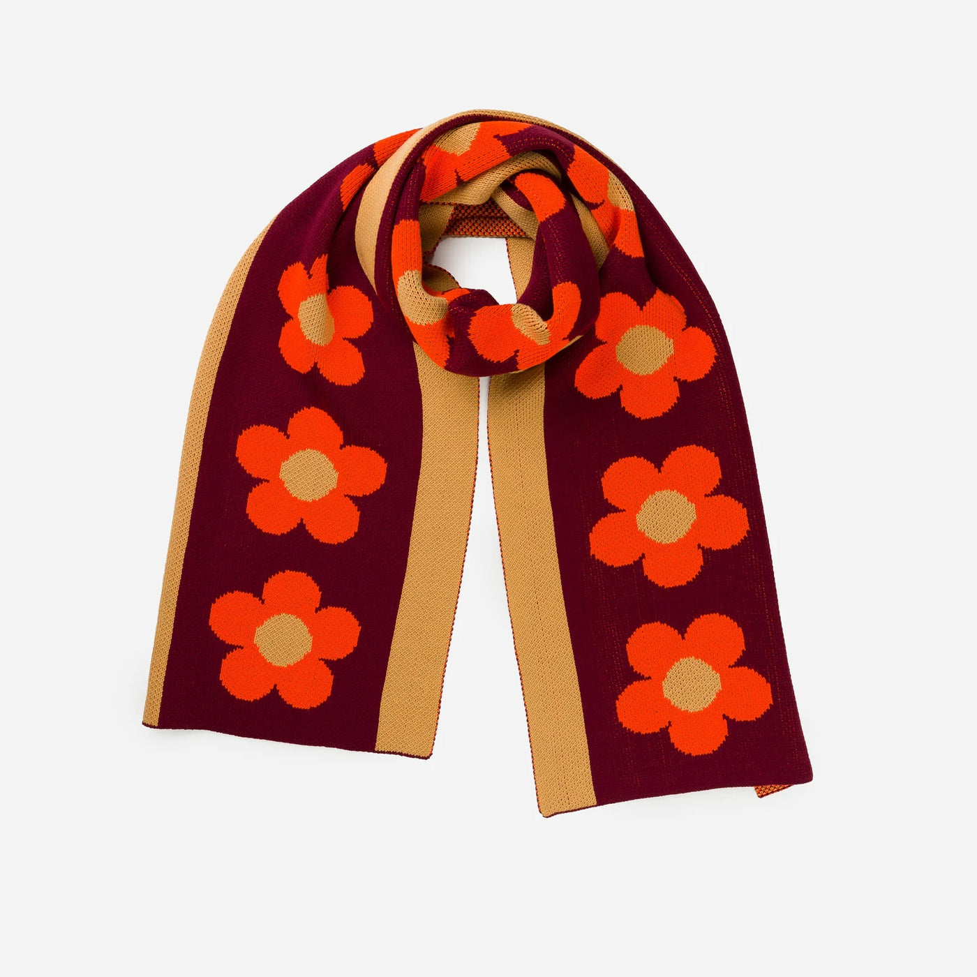 Flower Stripe Scarf