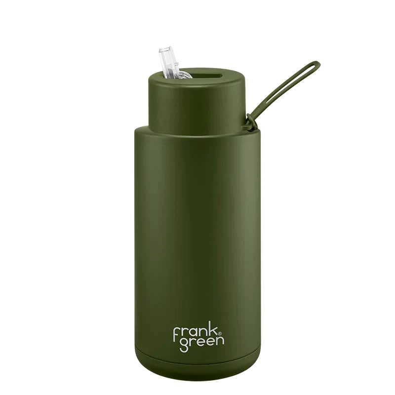 Frank Green Ceramic Reusable Bottle / 34Oz W Straw