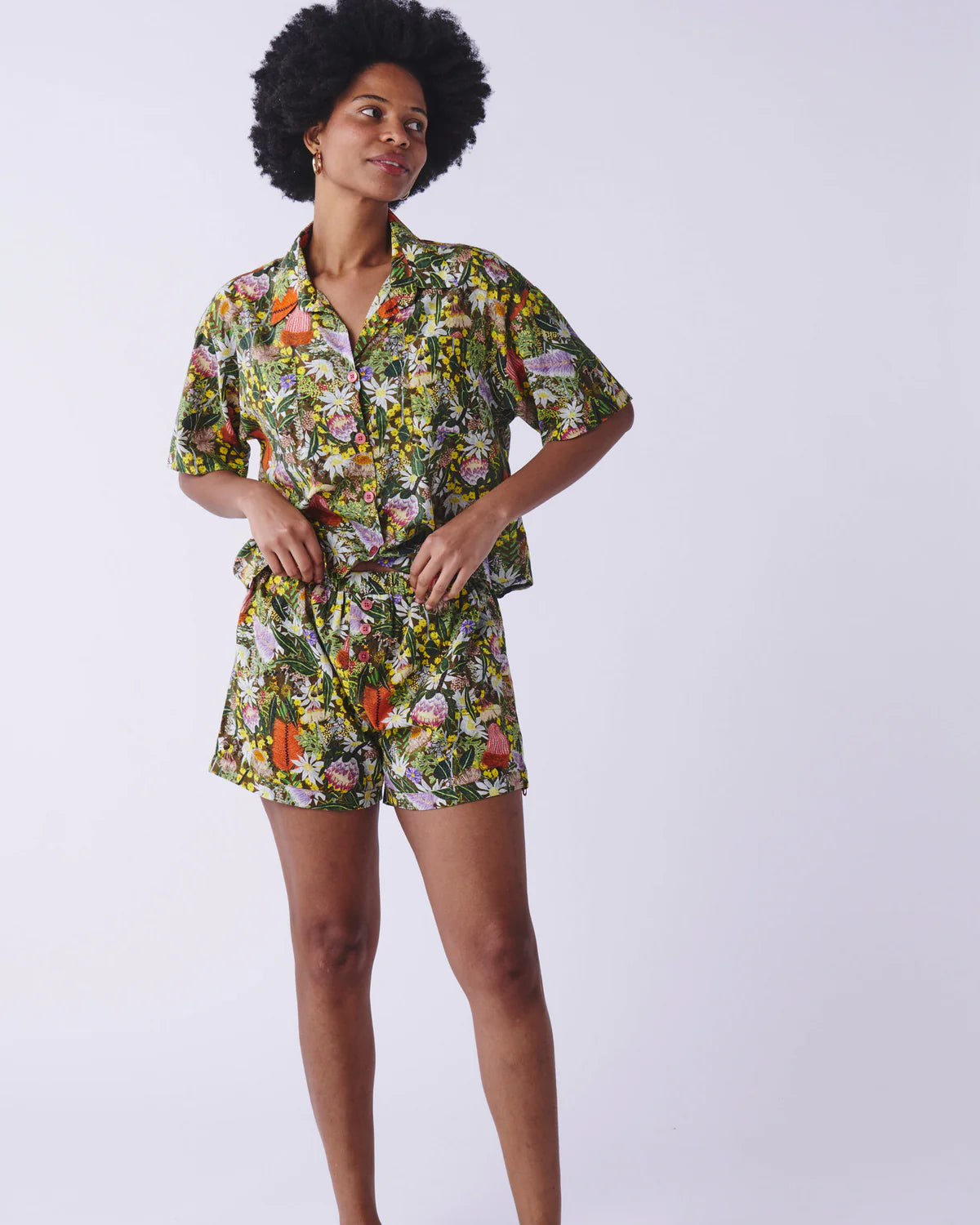 Kip & Co Short Sleeve Shirt & Short Pyjama Set