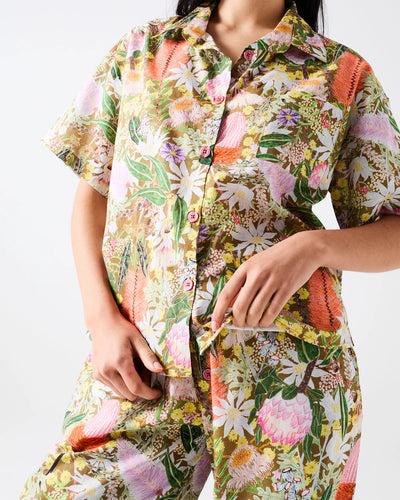 Kip & Co Short Sleeve Shirt & Pant Pyjama Set