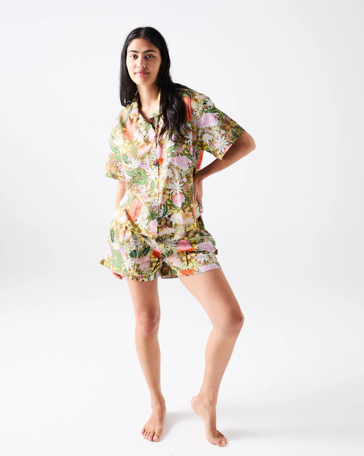 Kip & Co Short Sleeve Shirt & Short Pyjama Set