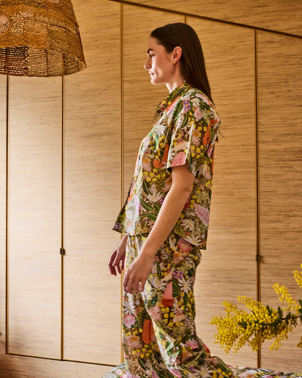 Kip & Co Short Sleeve Shirt & Pant Pyjama Set