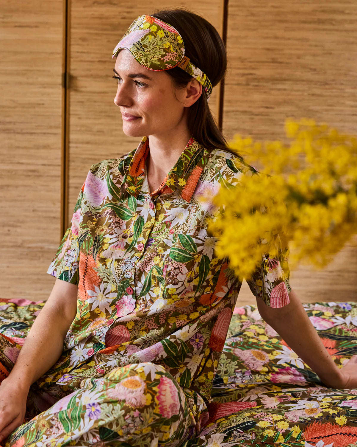 Kip & Co Short Sleeve Shirt & Pant Pyjama Set