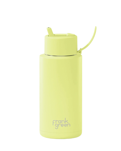 Frank Green Ceramic Reusable Bottle / Limited Edition / 34Oz W Flip Straw