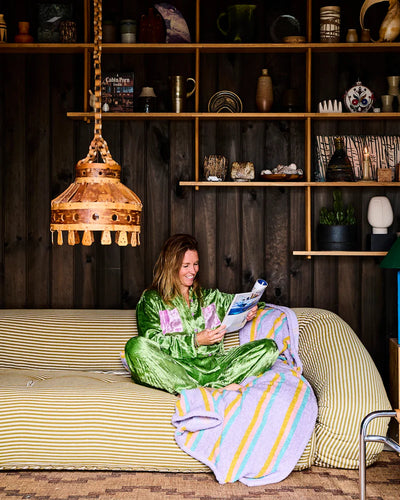 Kip & Co Velvet Long Sleeve Shirt & Pant Pyjama Set
