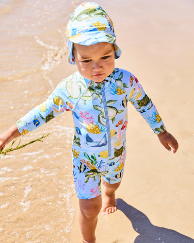 Kip & Co Baby Long Sleeve Zip Bathers