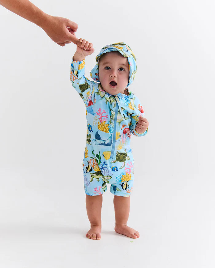 Kip & Co Baby Long Sleeve Zip Bathers