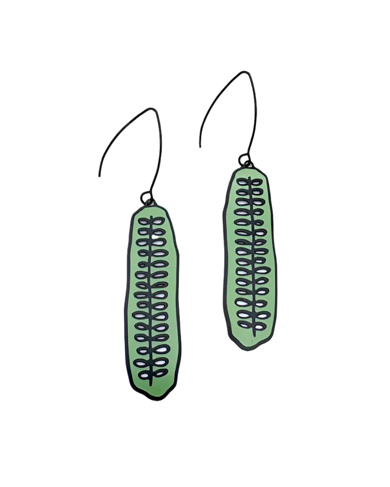 Denz Dangle Earrings / Painted