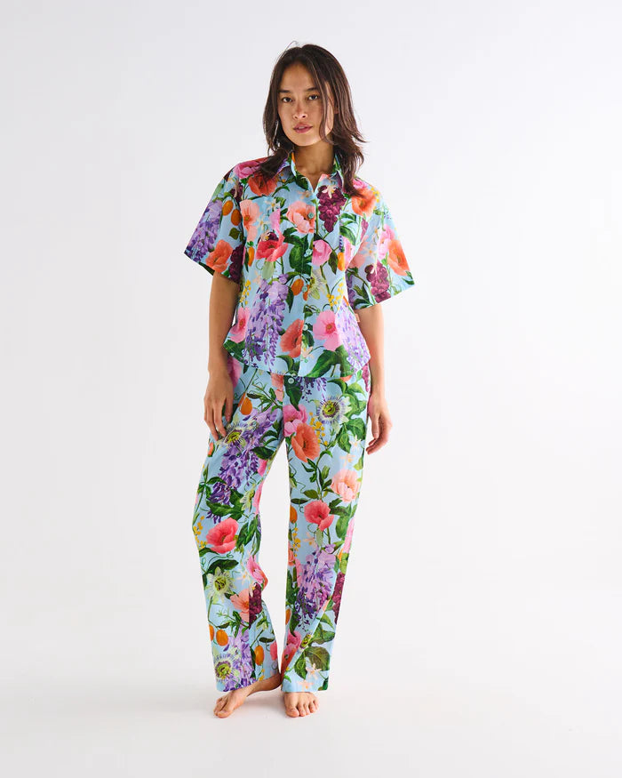 Kip & Co Short Sleeve Shirt & Pant Pyjama Set