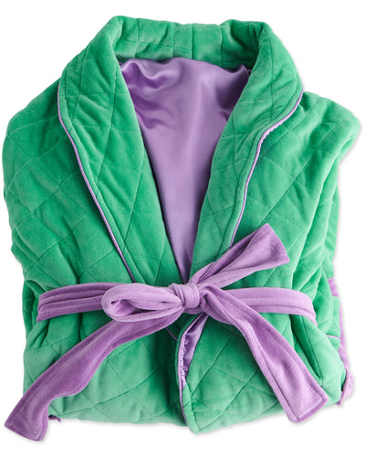 Kip & Co Quilted Velvet Robe