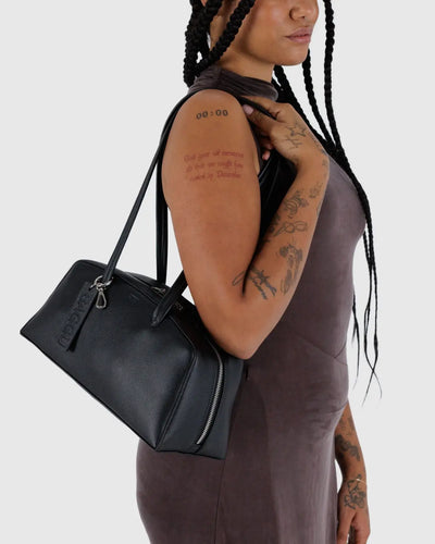 Baggu Recycled Leather Bowler Bag