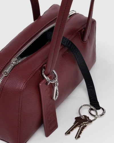 Baggu Recycled Leather Small Bowler Bag