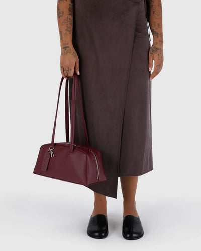 Baggu Recycled Leather Bowler Bag
