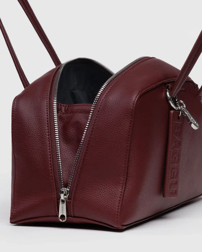 Baggu Recycled Leather Bowler Bag