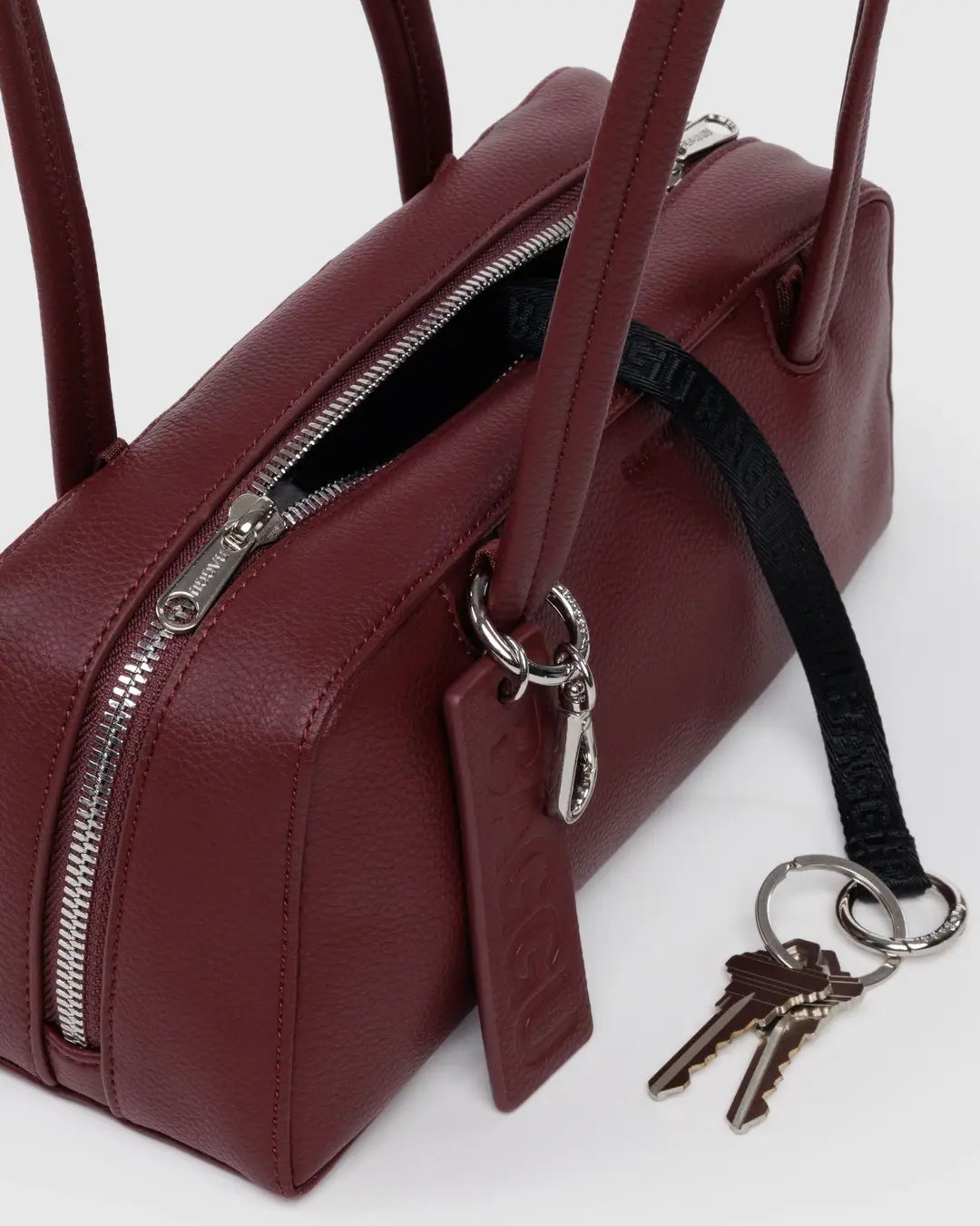 Baggu Recycled Leather Bowler Bag