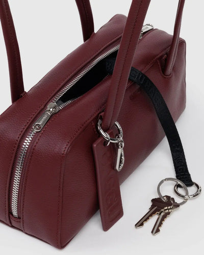 Baggu Recycled Leather Bowler Bag