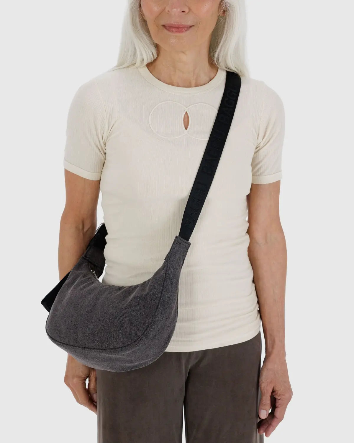 Baggu Denim Crescent Bag