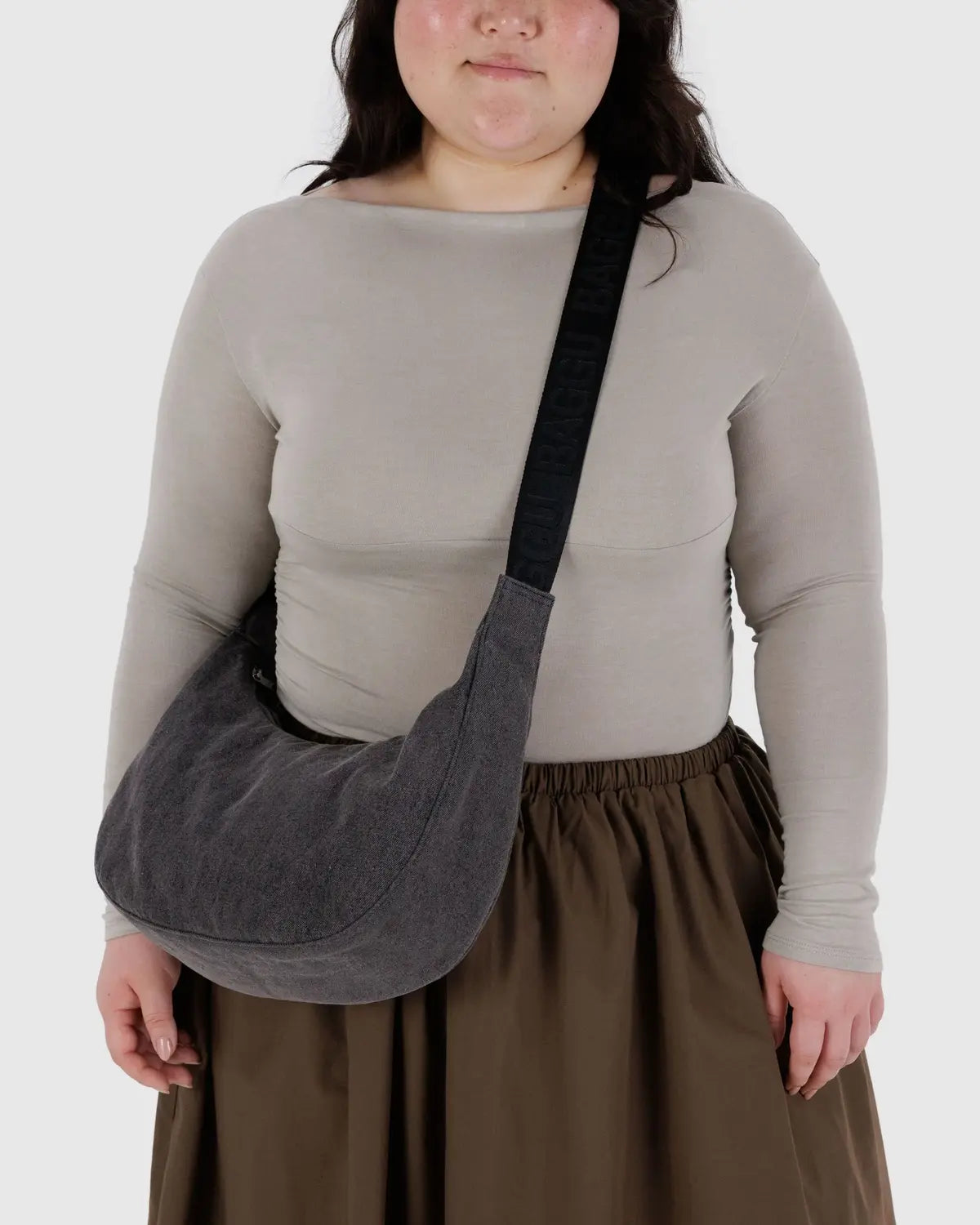 Baggu Denim Crescent Bag