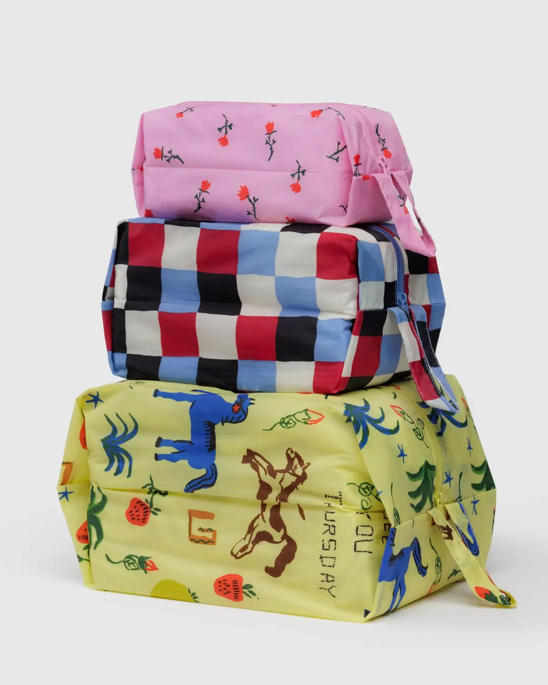 ★BAGGU★ 3Dジップセット バレエプリント BAGGU 3D Zip Set - Yarn Harbor