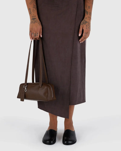 Baggu Recycled Leather Small Bowler Bag