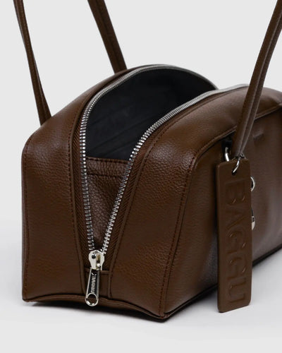Baggu Recycled Leather Small Bowler Bag