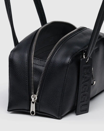Baggu Recycled Leather Small Bowler Bag