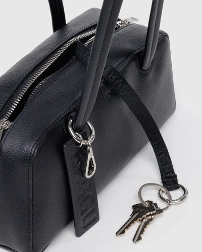 Baggu Recycled Leather Small Bowler Bag